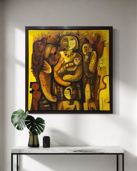 Familia Unida (amarillo con Varias Caras)
